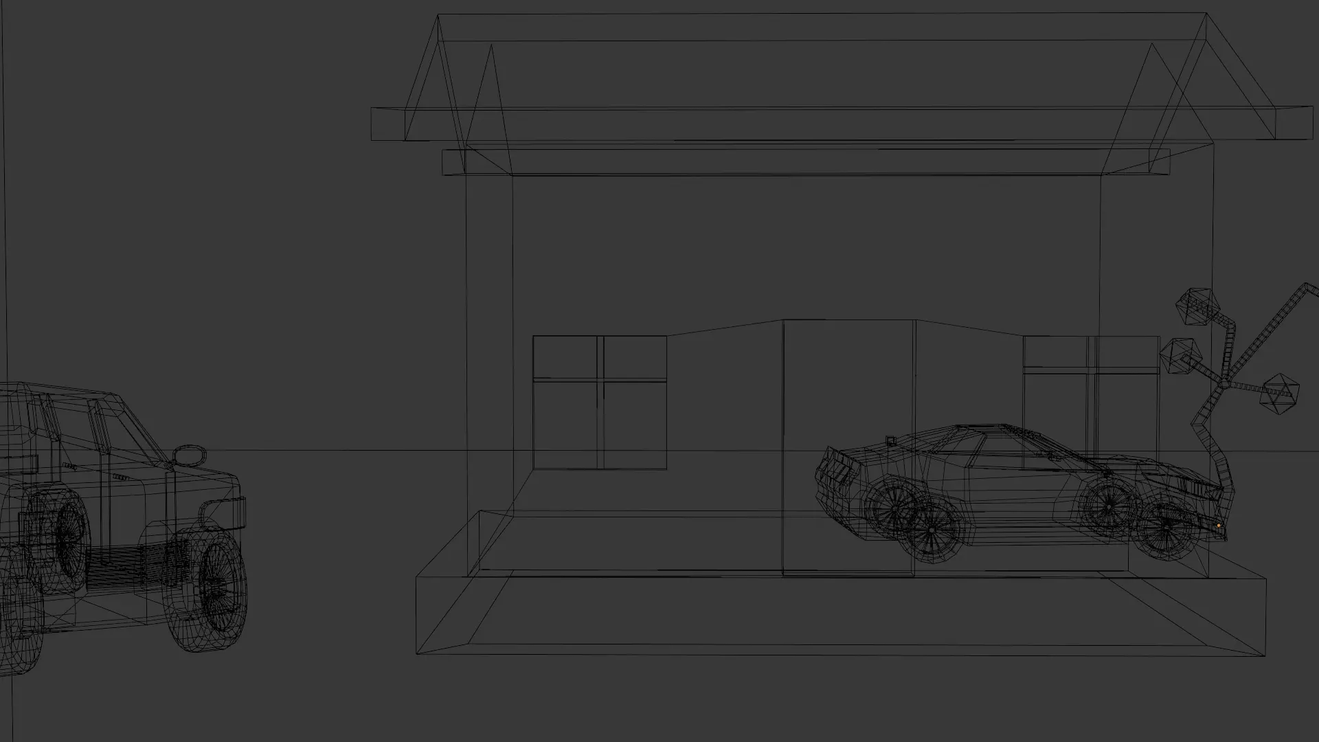 Low poly house enviroment Low-poly 3D model_13