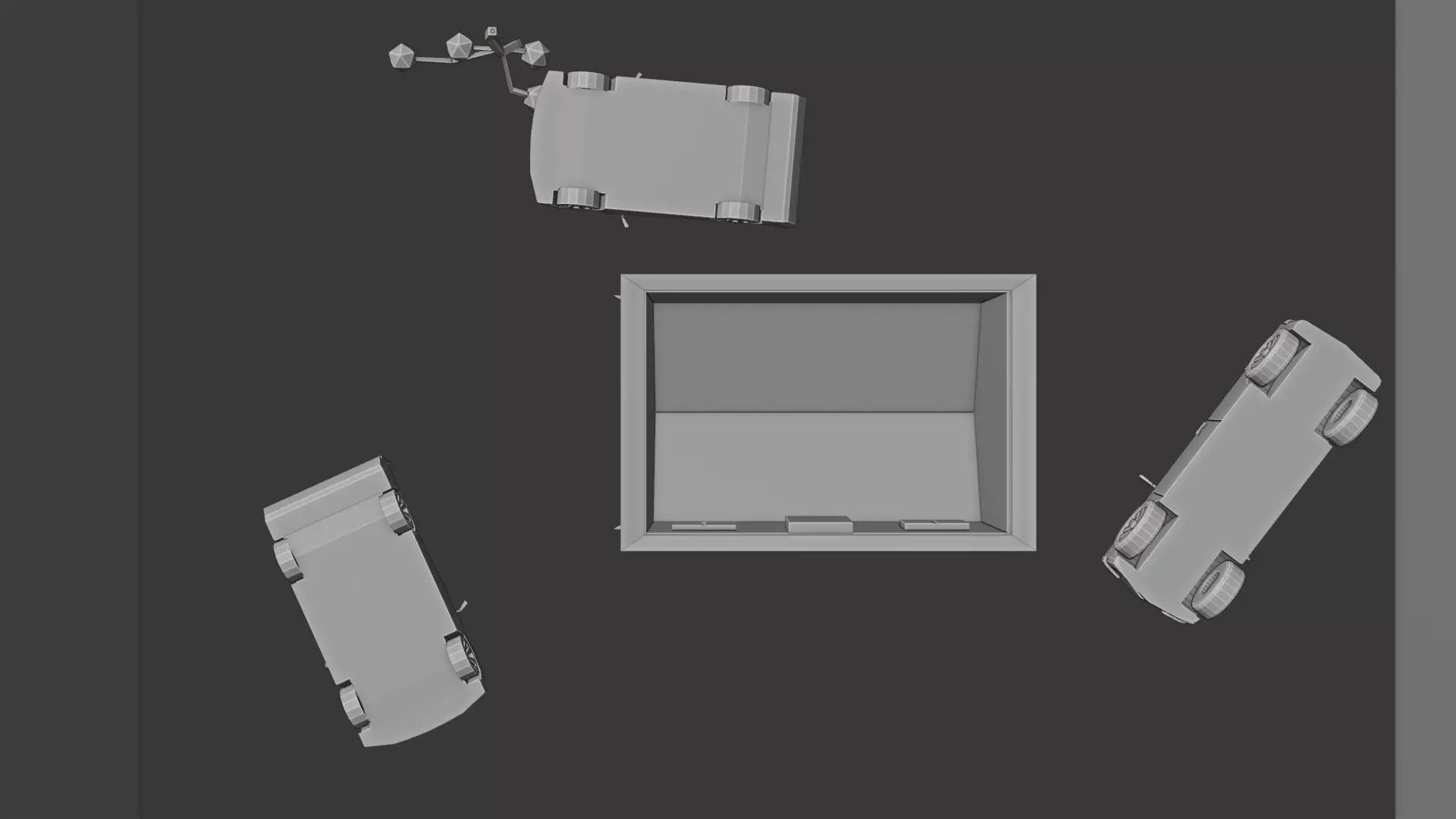 Low poly house enviroment Low-poly 3D model_9