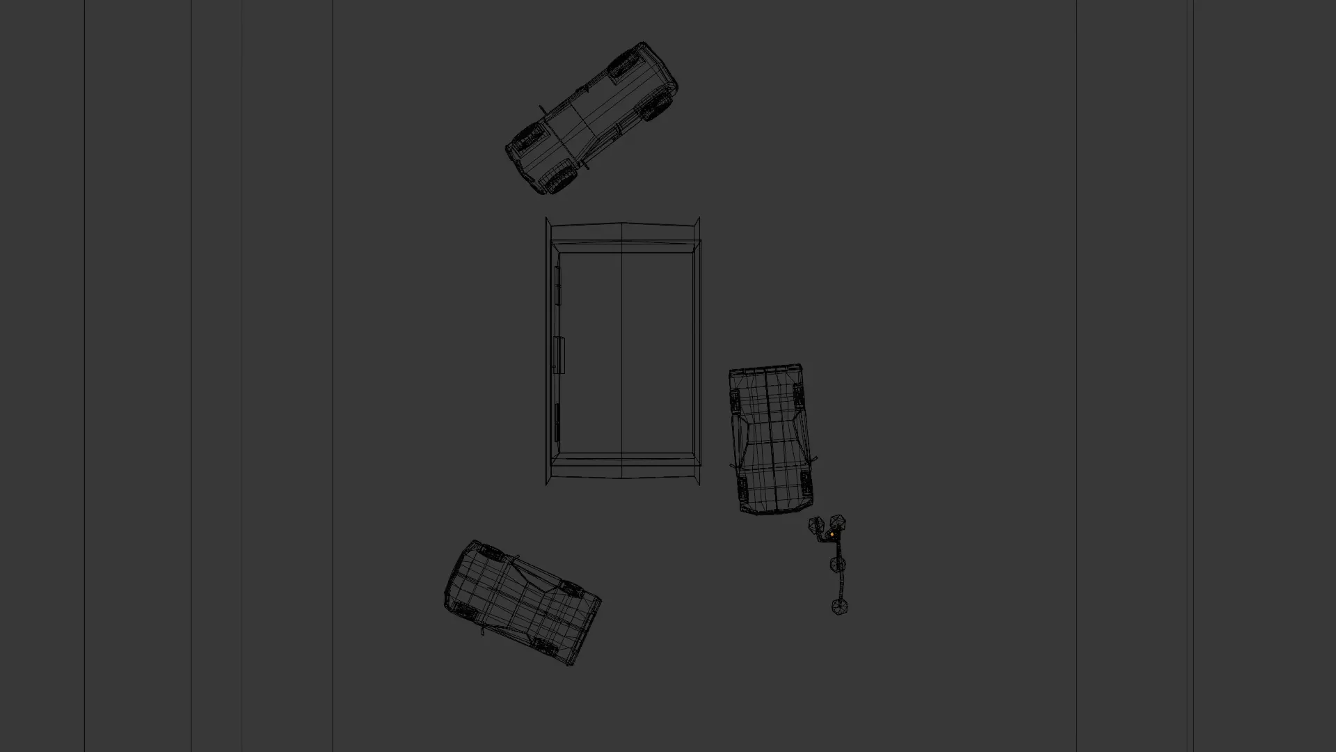 Low poly house enviroment Low-poly 3D model_16