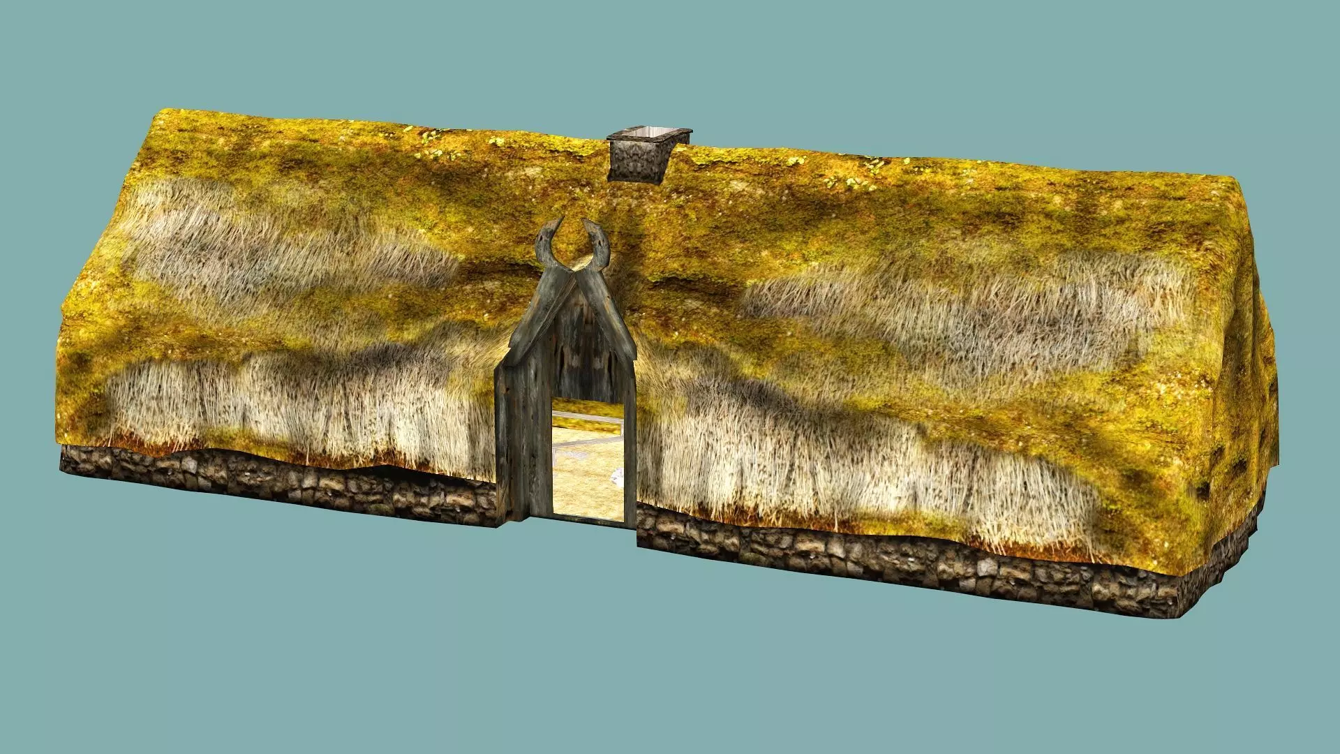 Fantasy Medieval Exclusive Village Hut House PPI 3D Model Low-poly 3D model_4