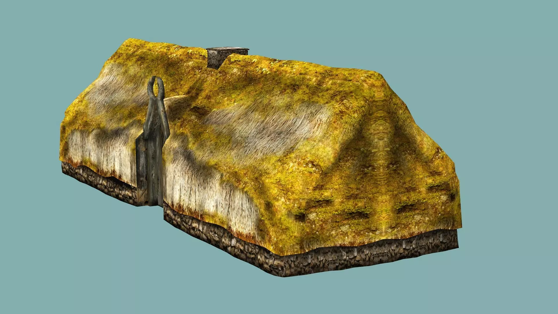 Fantasy Medieval Exclusive Village Hut House PPI 3D Model Low-poly 3D model_3