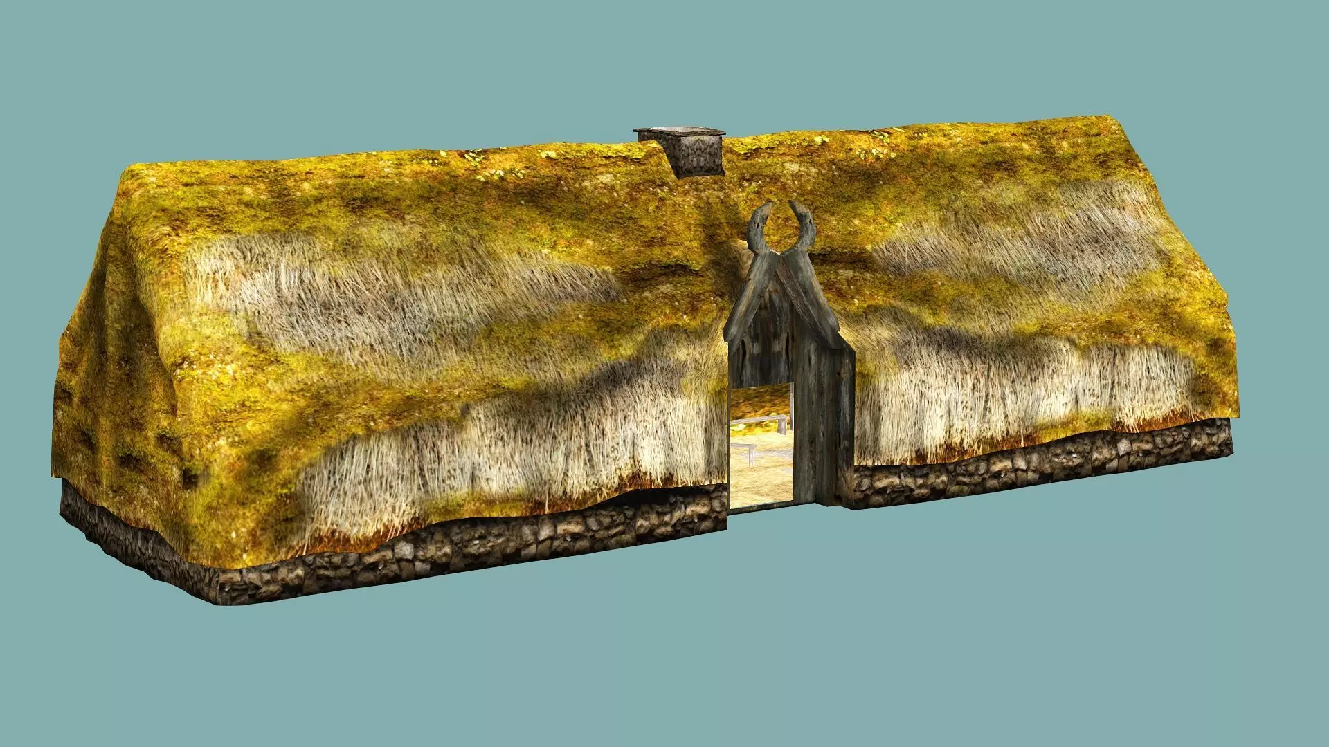 Fantasy Medieval Exclusive Village Hut House PPI 3D Model Low-poly 3D model_5