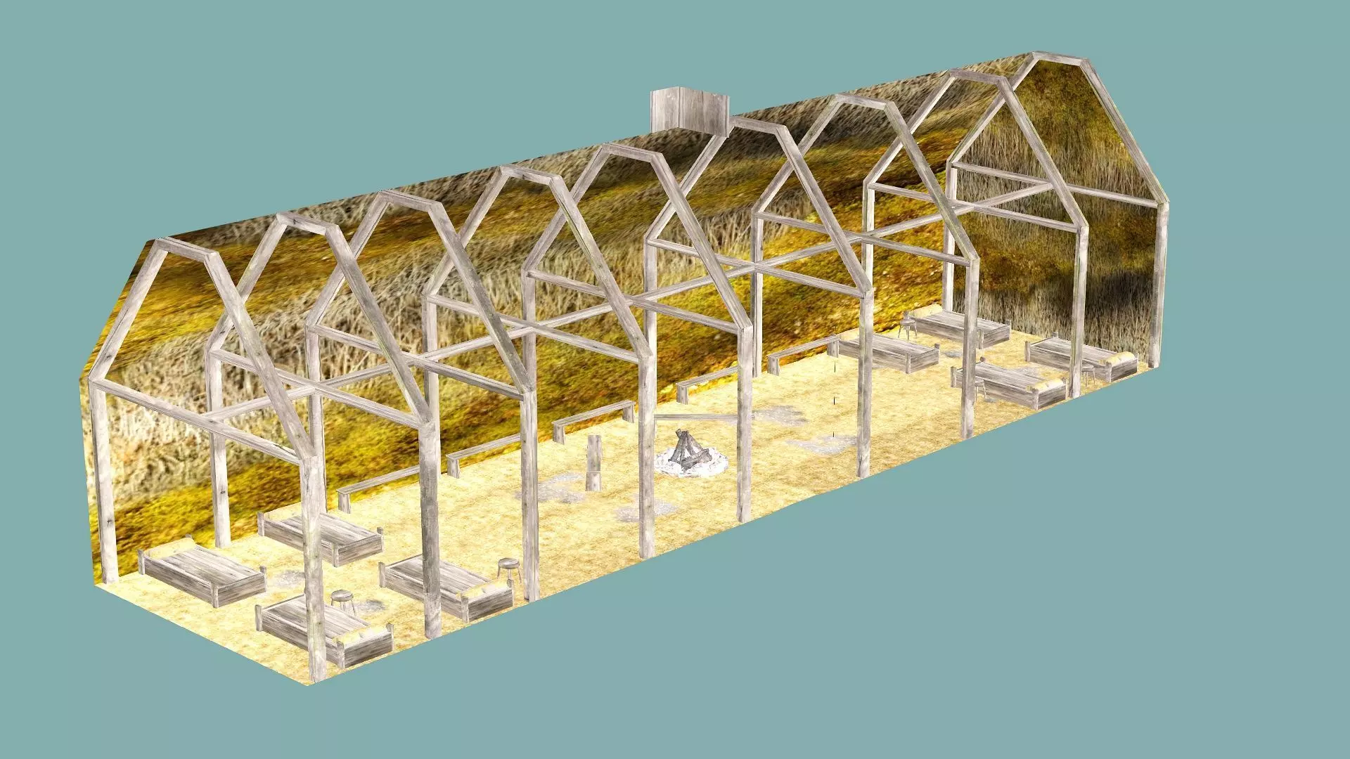 Fantasy Medieval Exclusive Village Hut House PPI 3D Model Low-poly 3D model_7