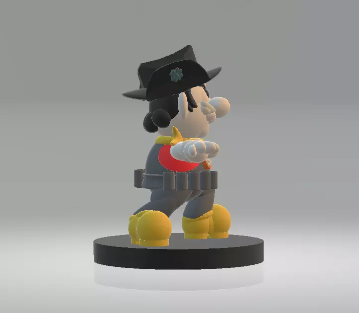 Cowboy Mario 3d printable model  3D print model_2