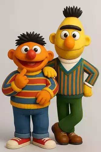 Bert and Ernie Muppet