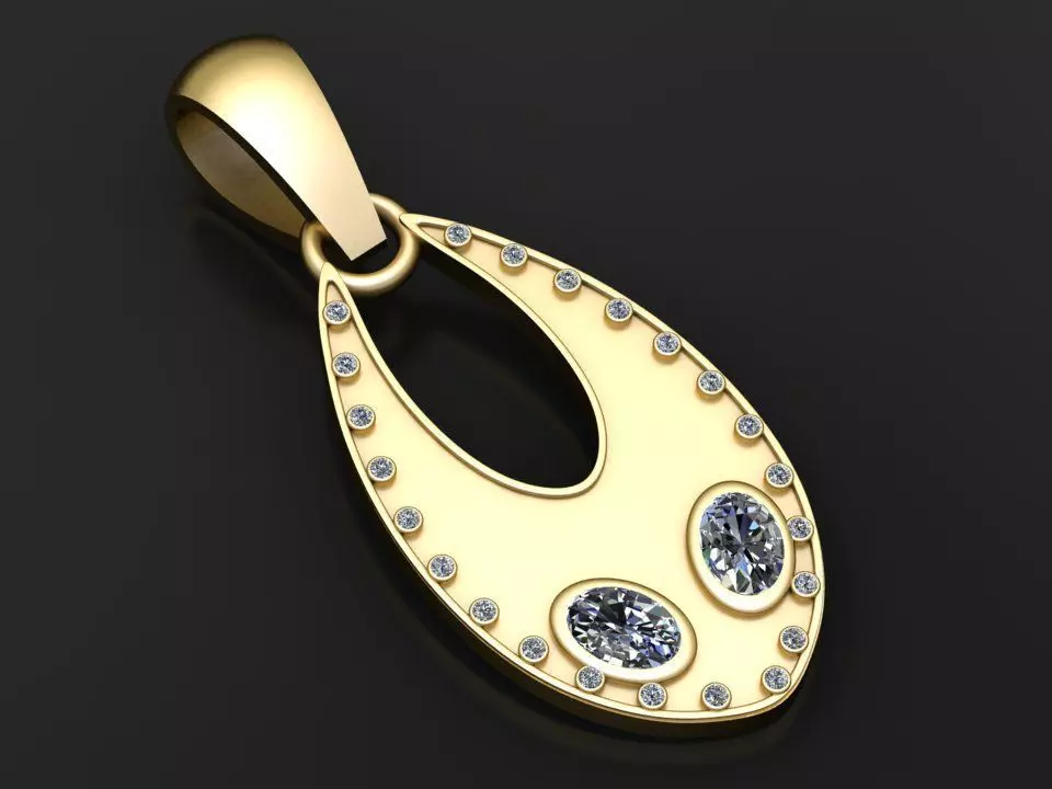 Eclipse Pendant 3D Printable Model 3D print model
