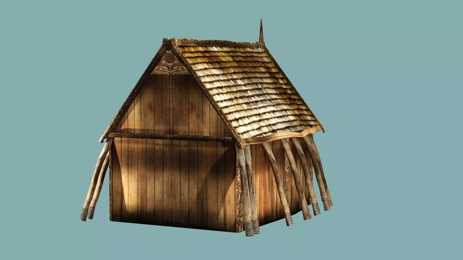 Fantasy Medieval Exclusive Village Hut House PPK 3D Model Low-poly 3D model_5