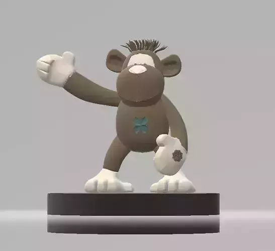 Stuffed Monkey Toy 3d printable model 