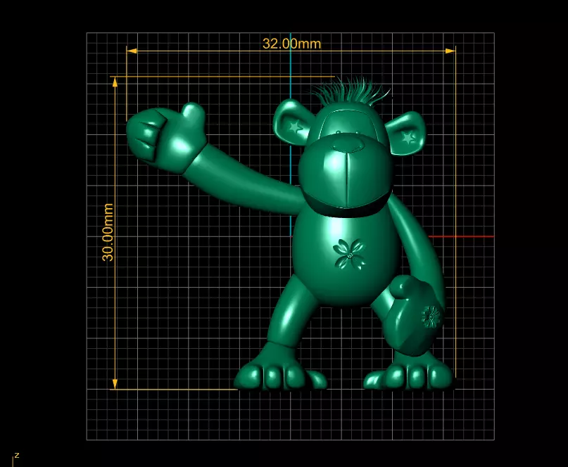 Stuffed Monkey Toy 3d printable model 3D print model_3