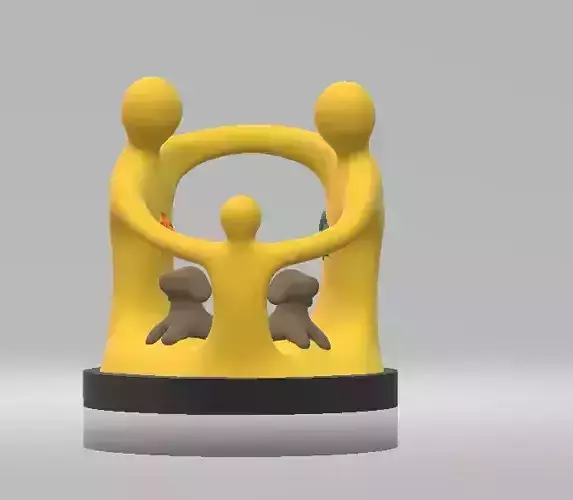 Trend Setting Modern Family  3d printable model 