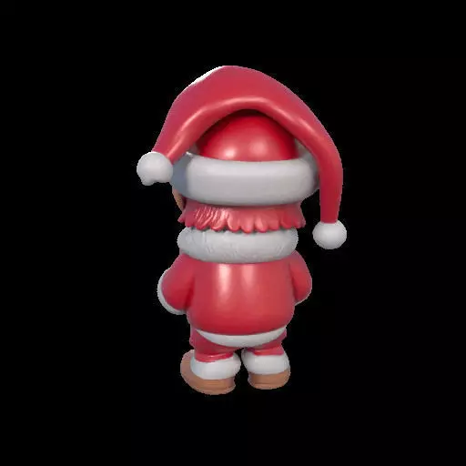 Mischievous Chucky Inspired Santa with Gift 3D print model_9