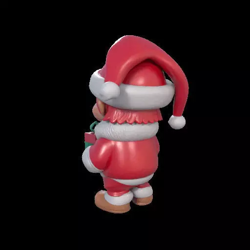 Mischievous Chucky Inspired Santa with Gift 3D print model_11
