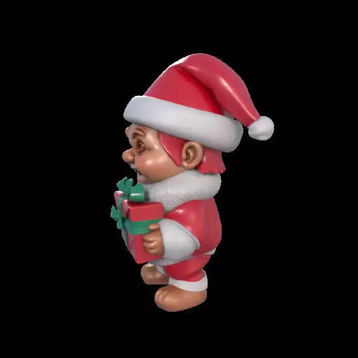 Mischievous Chucky Inspired Santa with Gift 3D print model_18