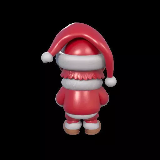Mischievous Chucky Inspired Santa with Gift 3D print model_8