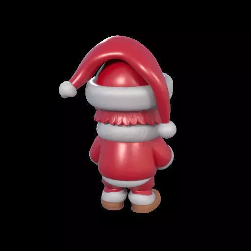 Mischievous Chucky Inspired Santa with Gift 3D print model_7