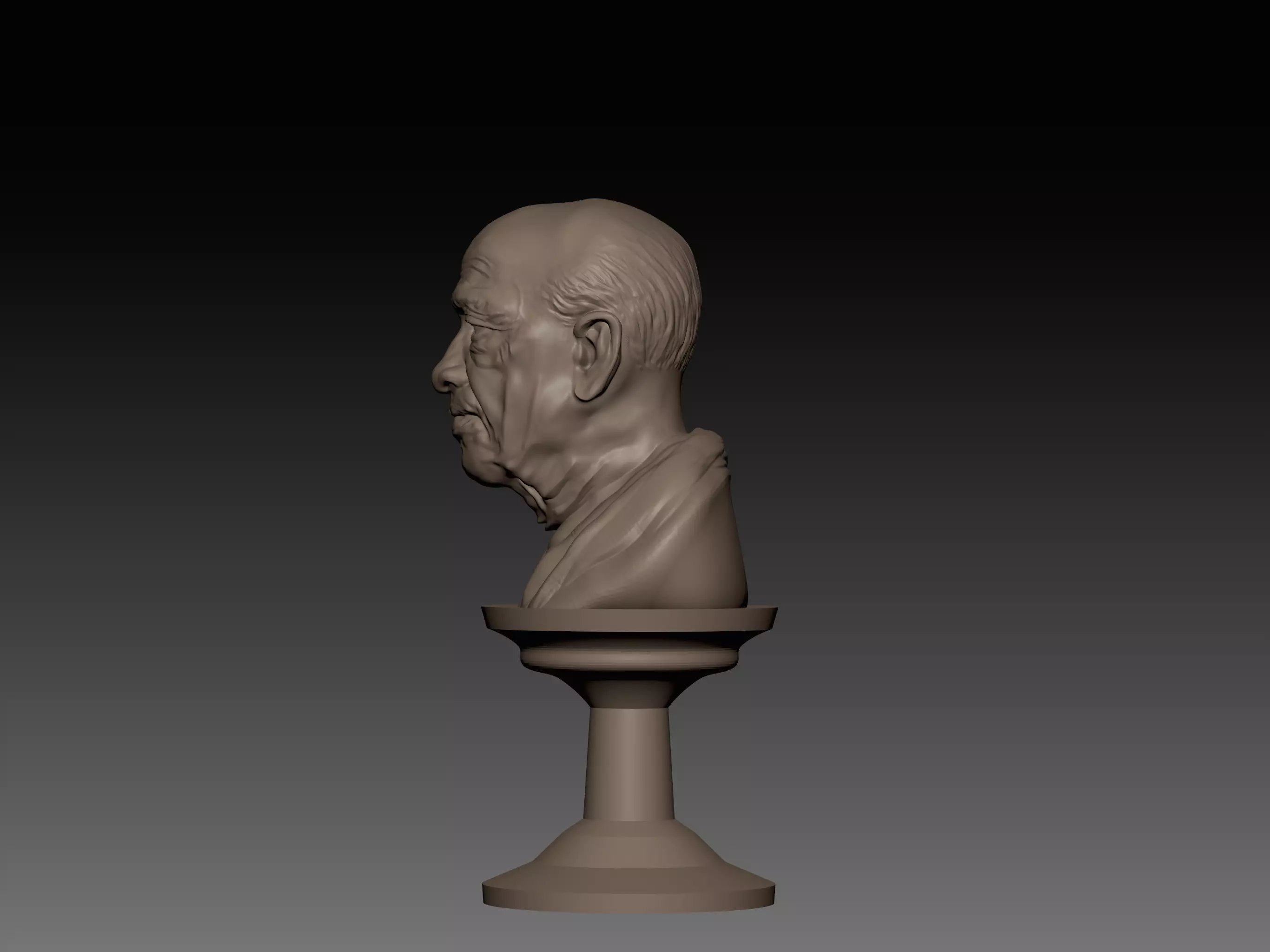 sardhar vallabhai patel 3d portrait 3D print model_2
