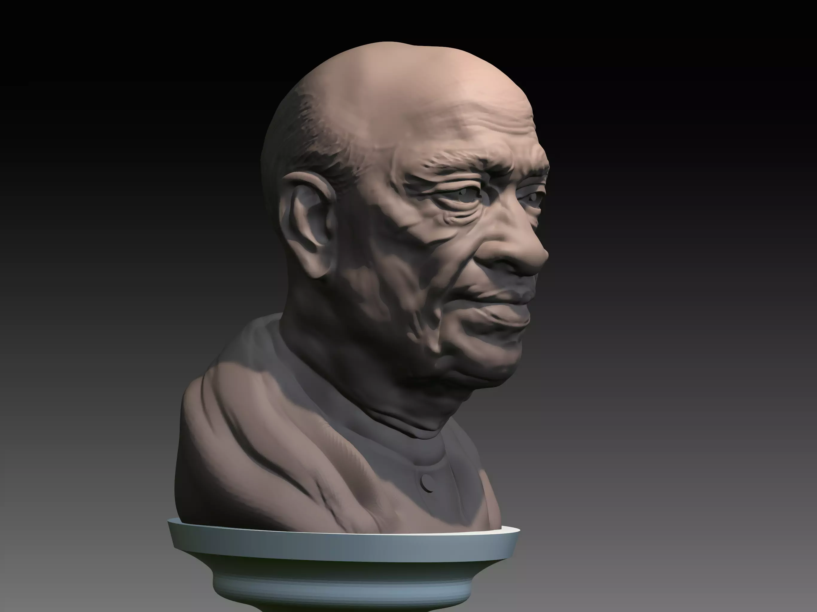 sardhar vallabhai patel 3d portrait 3D print model_5