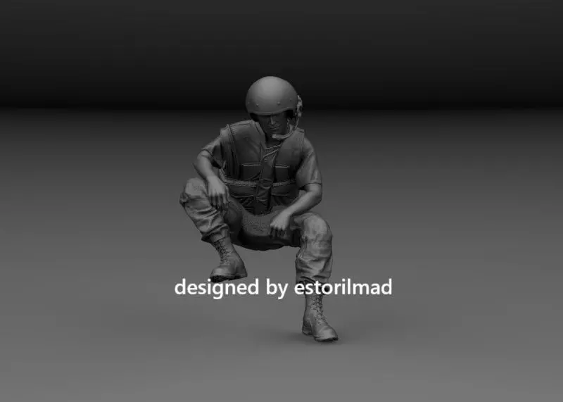 US SOLDIER TANK CREW VIETNAM V3 3D print model