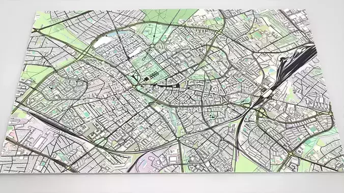 Cityscape Bialystok Poland 3D model