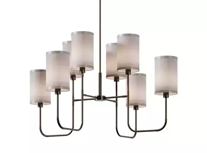 Chandelier Dantone Home Mind vintage brass