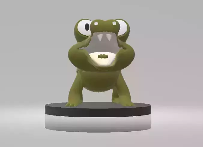 3D Crocodile Toy 3d printable model 