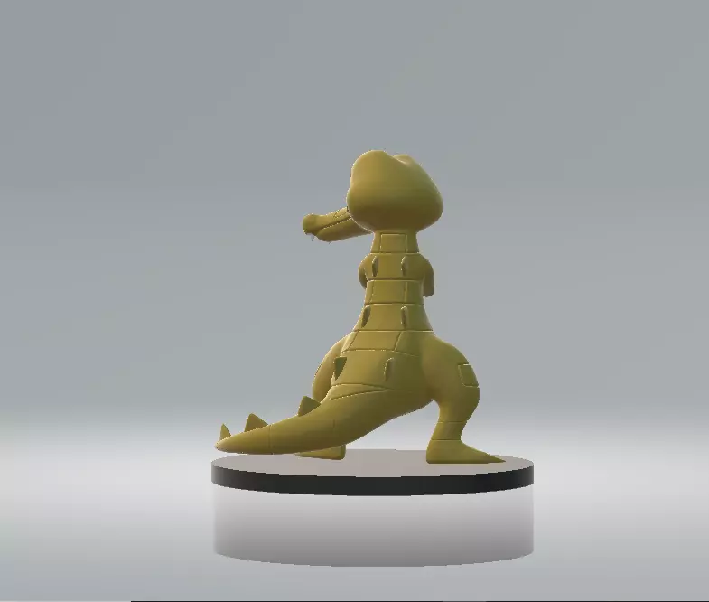 Krokorok animal toy 3d printable model 3D print model_1