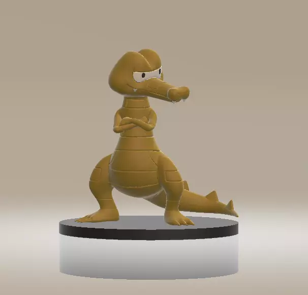 Krokorok animal toy 3d printable model 3D print model_0