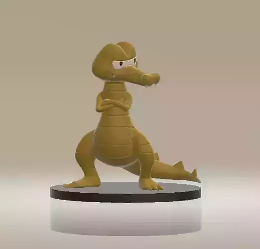 Krokorok animal toy 3d printable model 