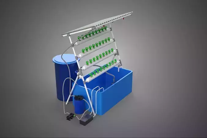 HYDROPONIC PLANT AUTO WATER CYCLE TANK PUMP NOZZLE SPRAYER FARM