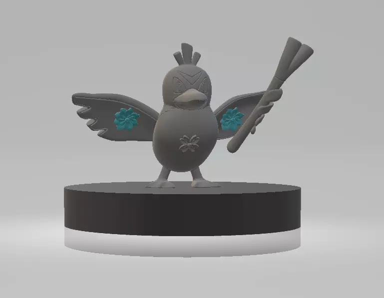farfetchd crow toy 3d printable model Free 3D print model