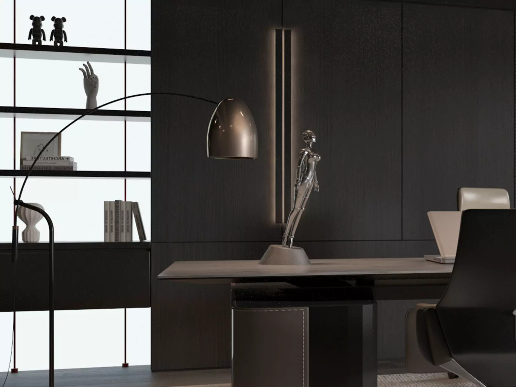 Office Interior 3D model_2