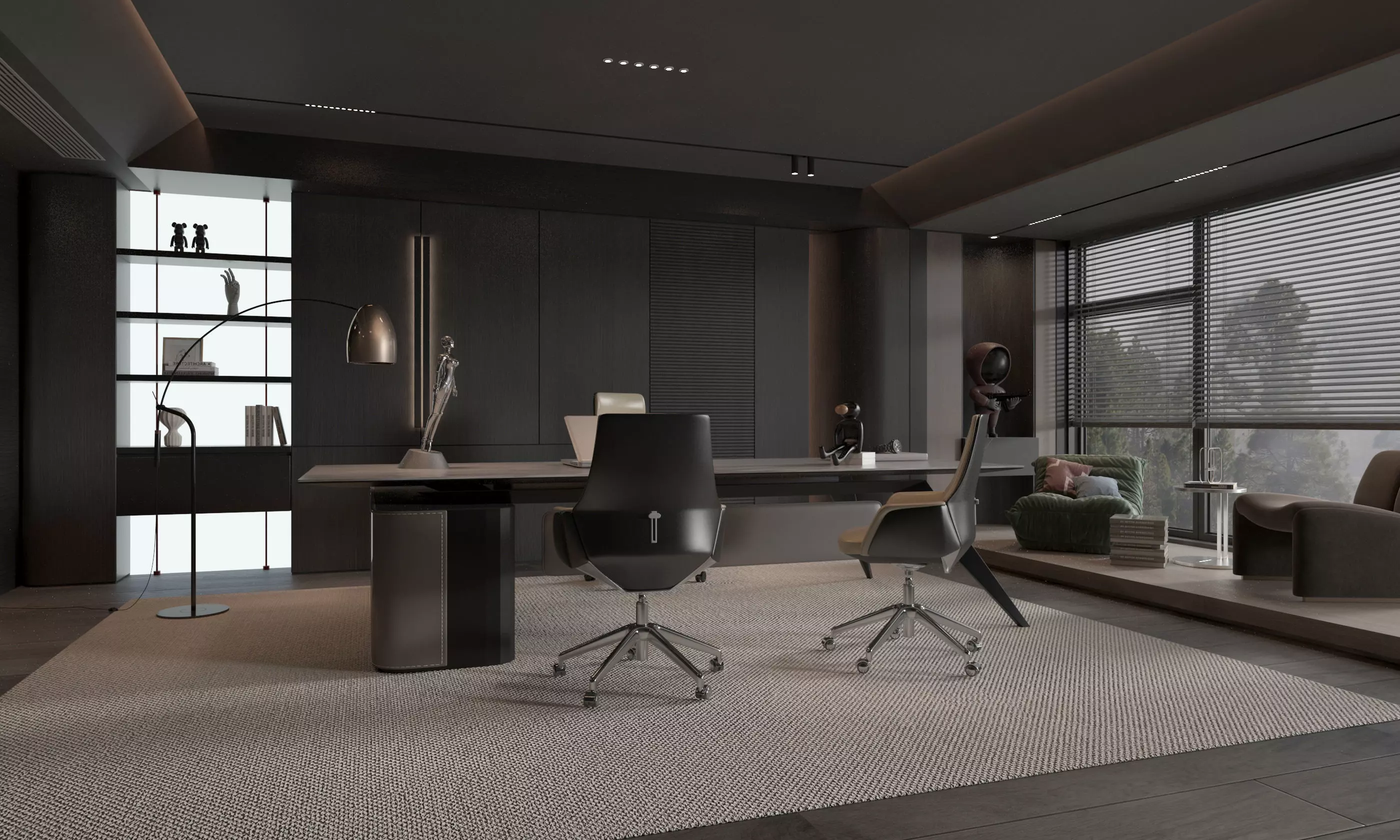 Office Interior 3D model_0