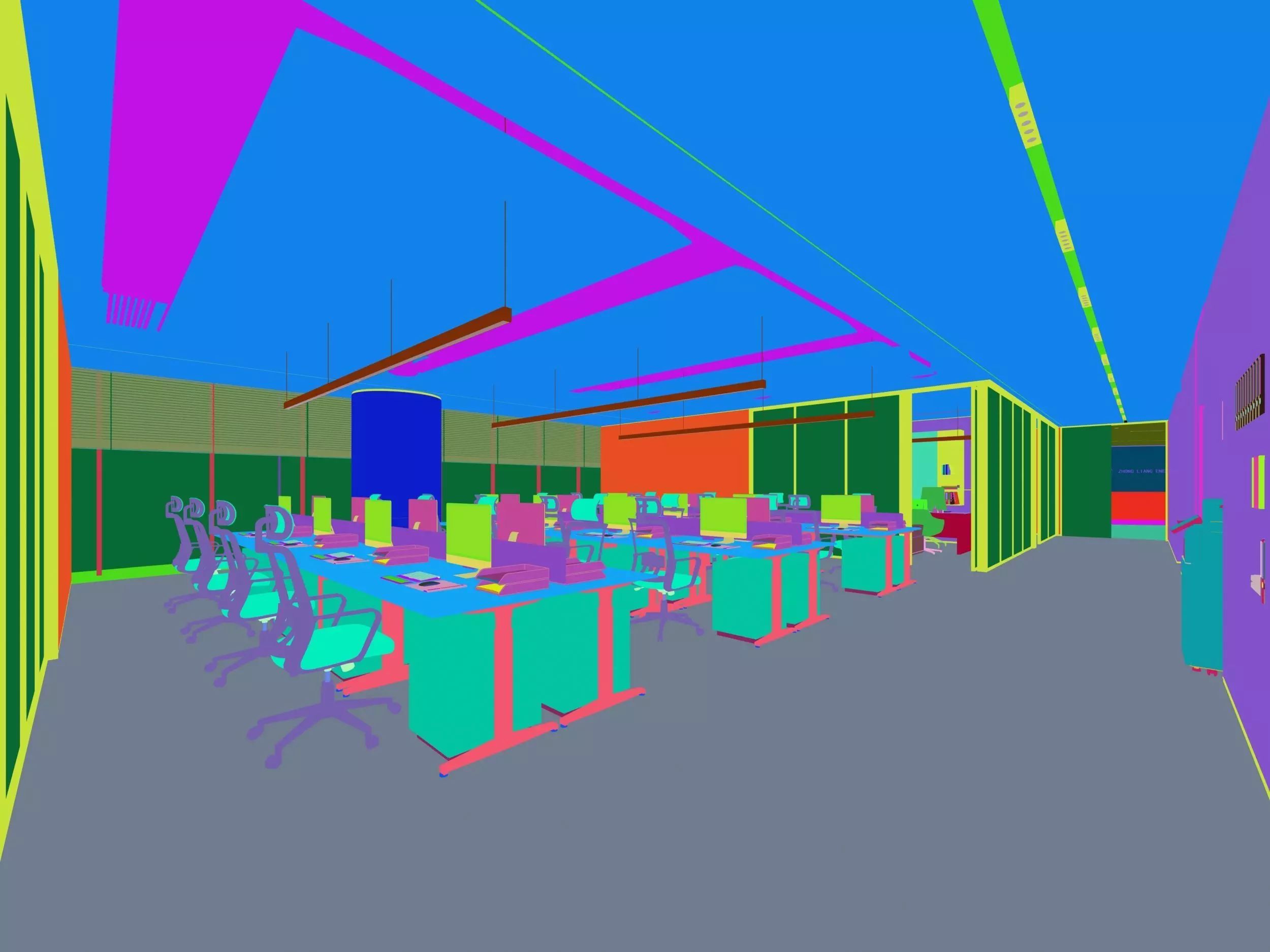 Office Interior 3D model_6