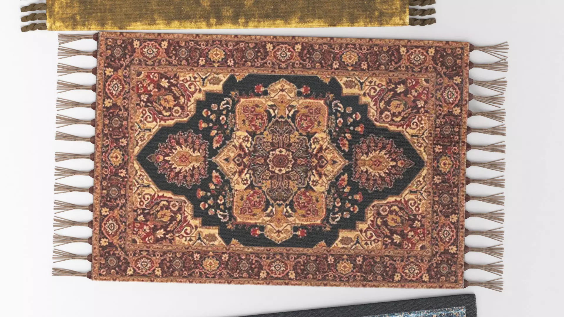Oriental carpet pack Low-poly 3D model_6