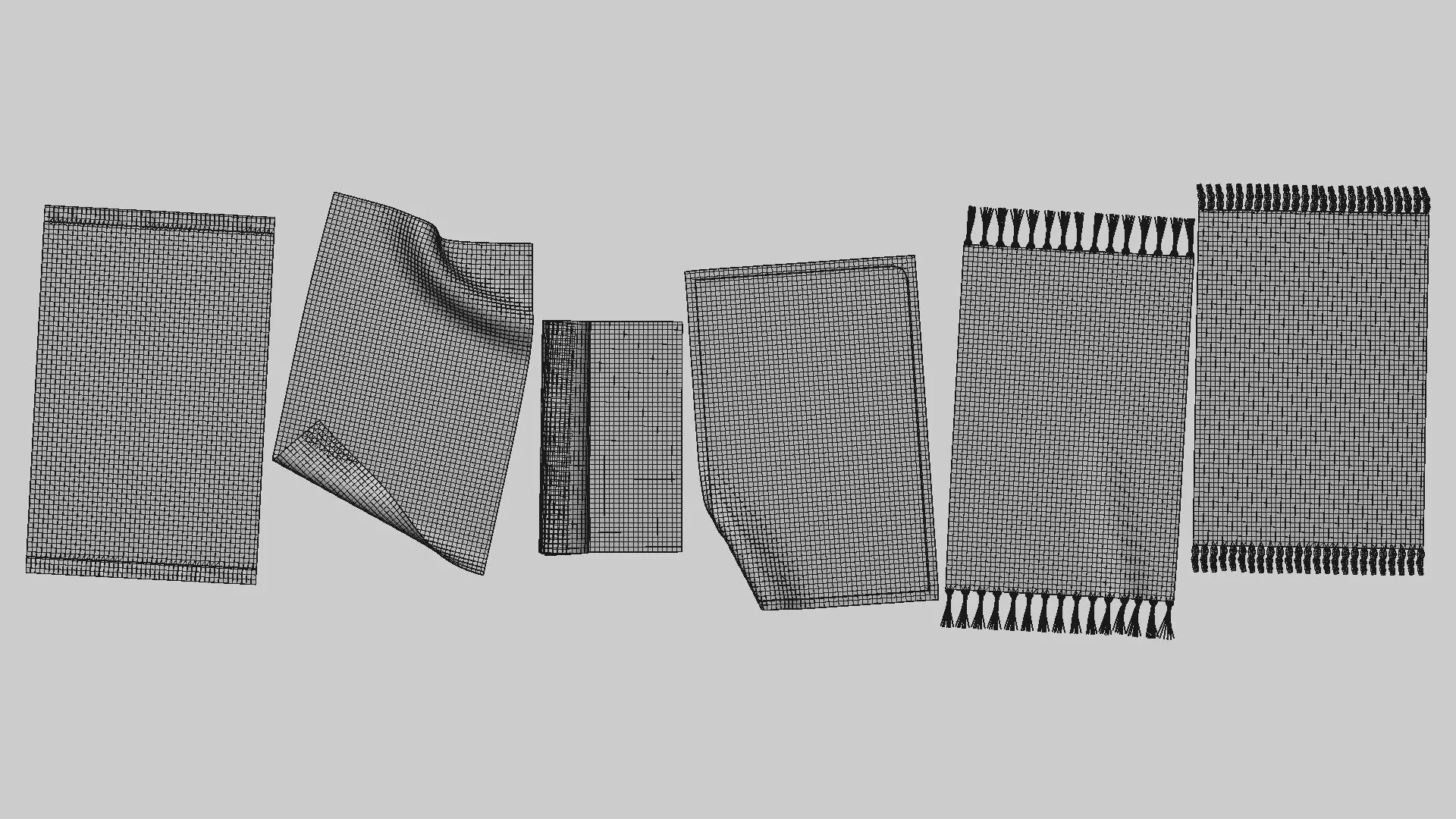 Oriental carpet pack Low-poly 3D model_11