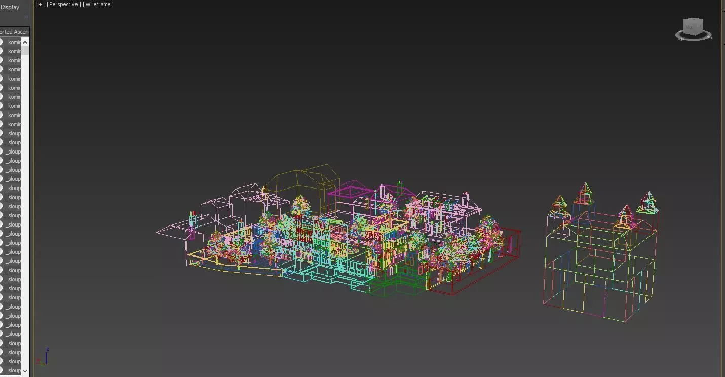 Old European City Square    Historic Architecture Low-poly 3D model_17