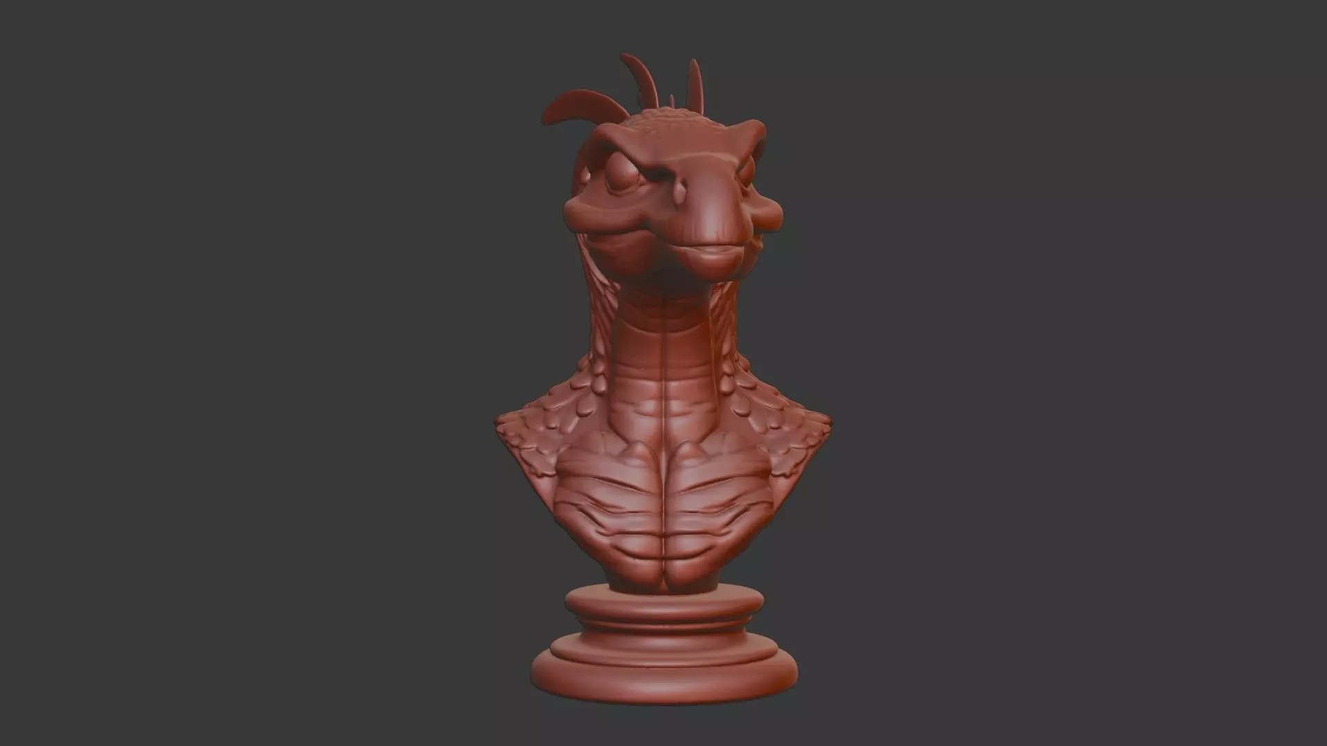 Oviraptor Bust 3D Model STL Printable 3D print model_2