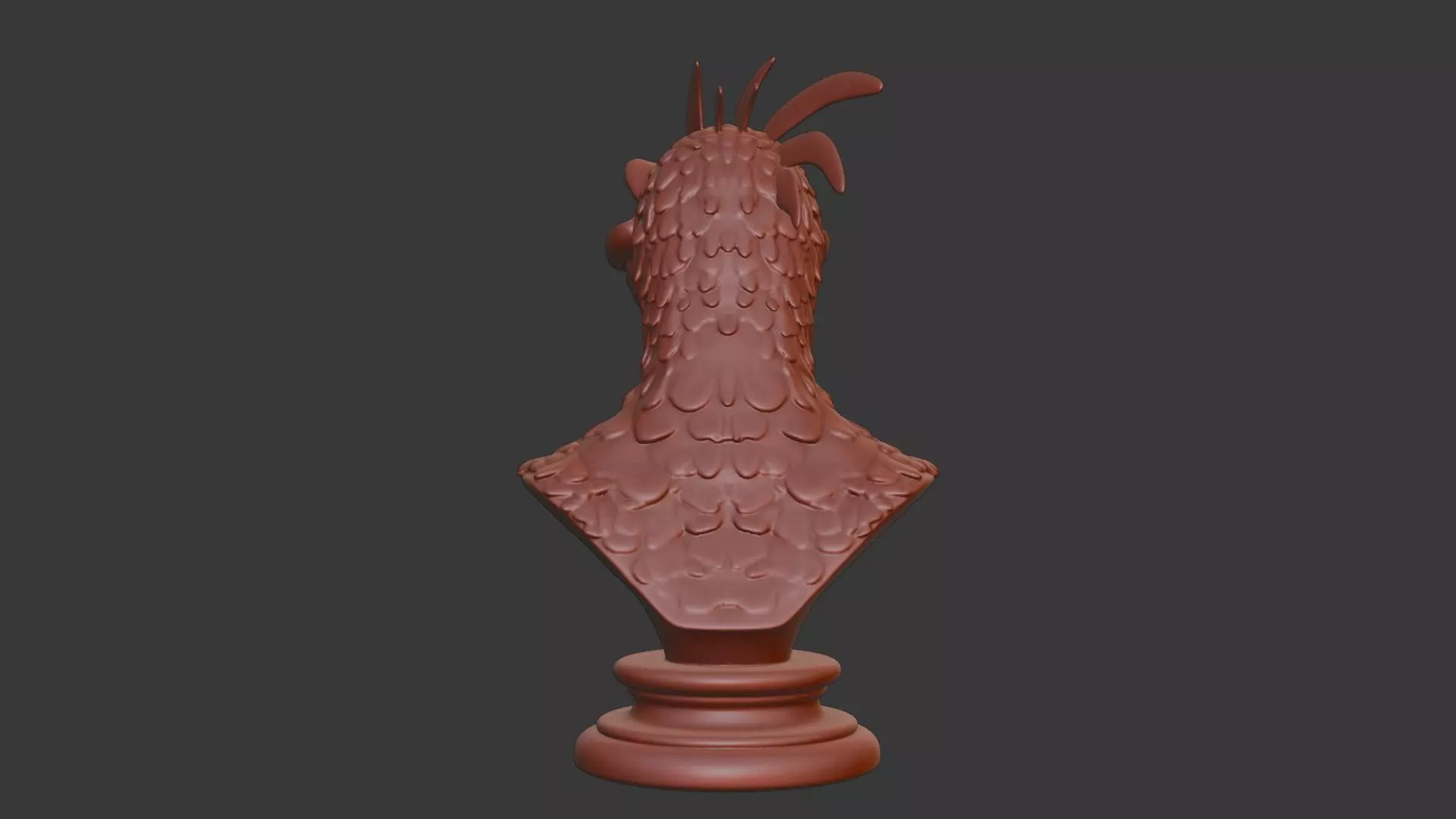 Oviraptor Bust 3D Model STL Printable 3D print model_5