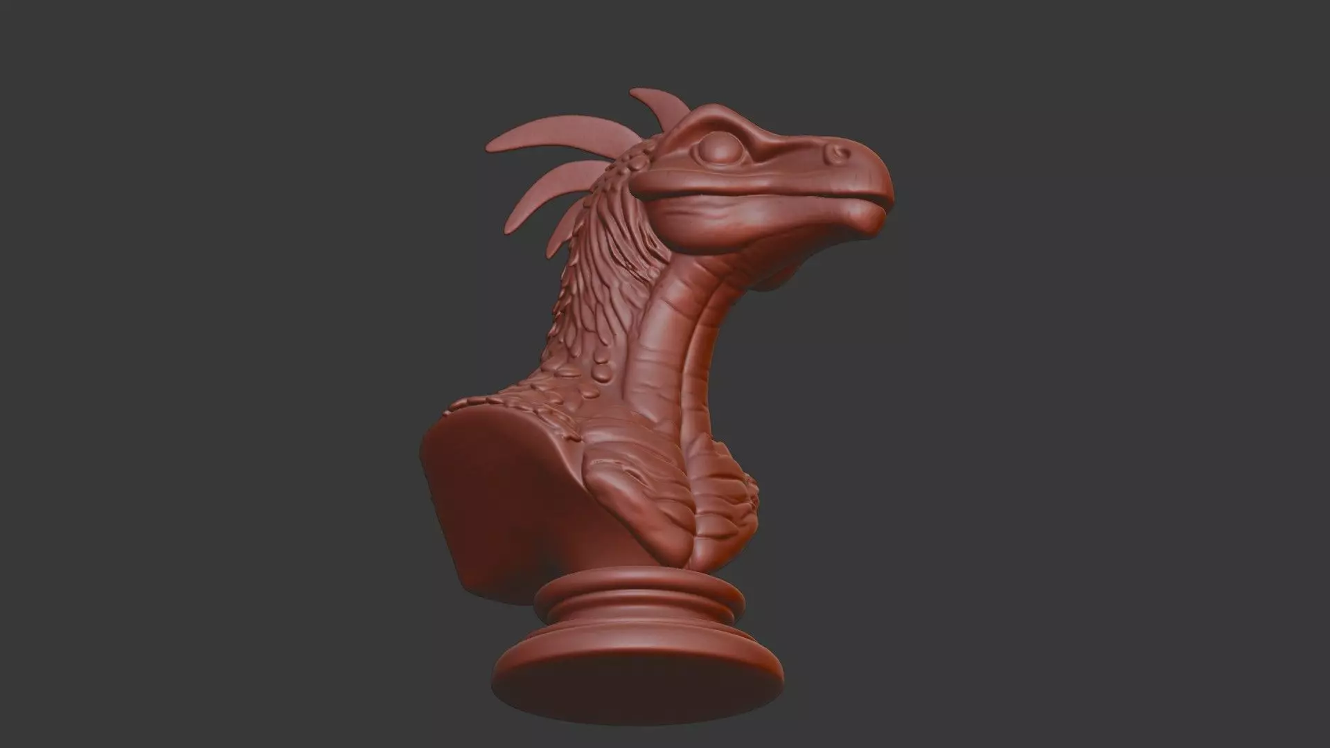 Oviraptor Bust 3D Model STL Printable 3D print model_6