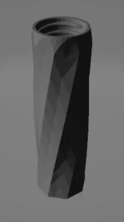 FOXTROT Airsoft Suppressor  Model SR12 TCR10 RT V6  12 cm 3D print model_1