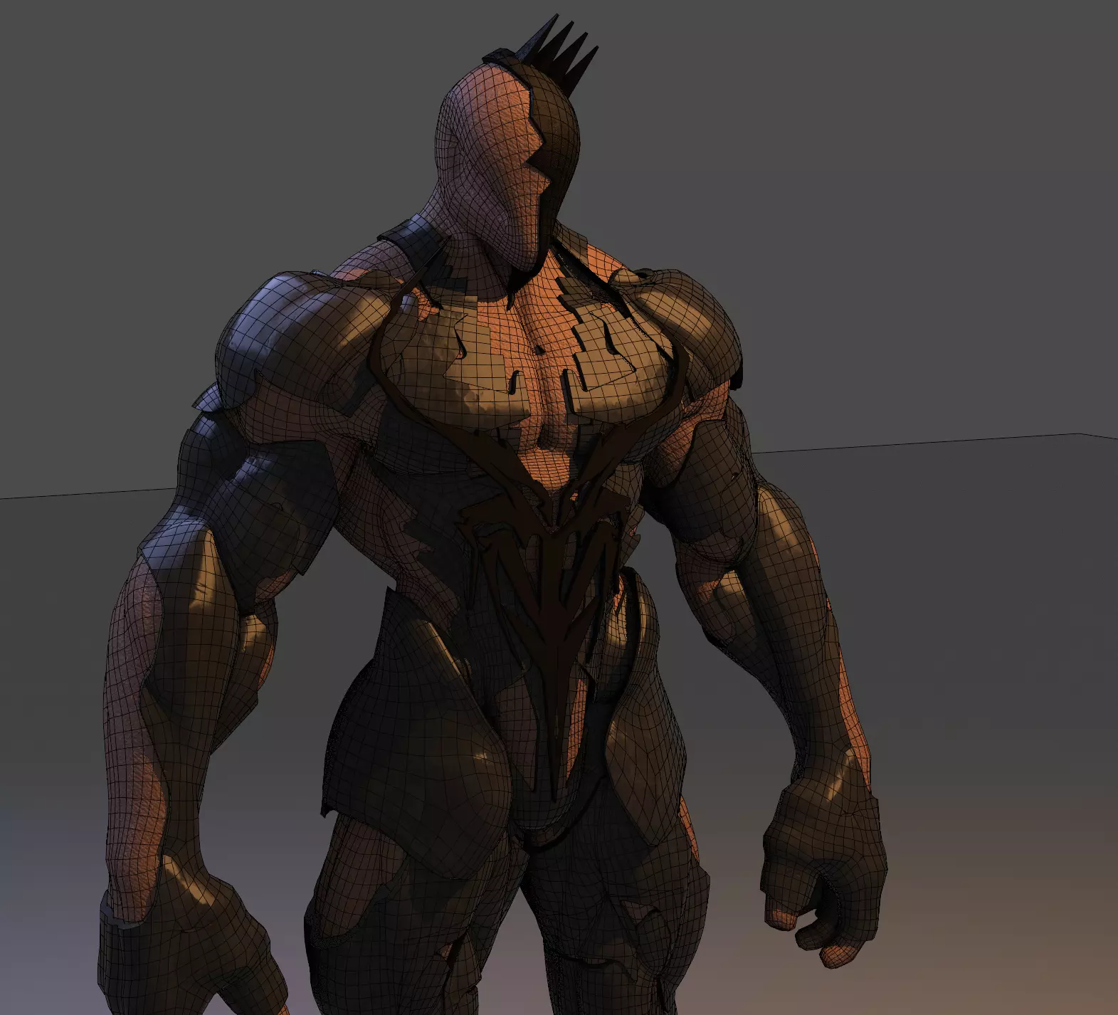 3D Medieval Knight Armor Low Poly Game Ready 3D model_5