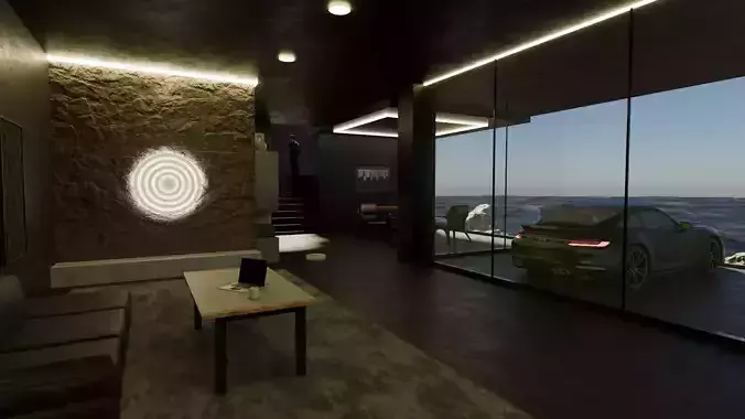 Nordic Luxury High-tech Living Room 