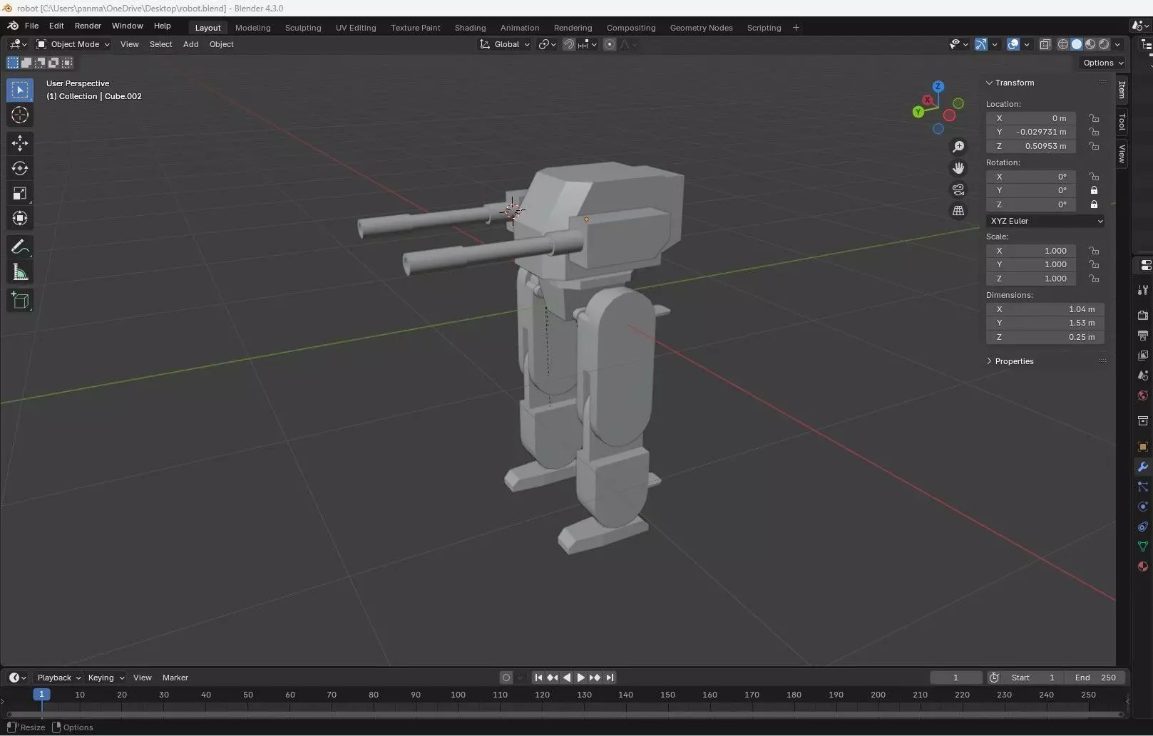 Robot Model Free 3D print model_0