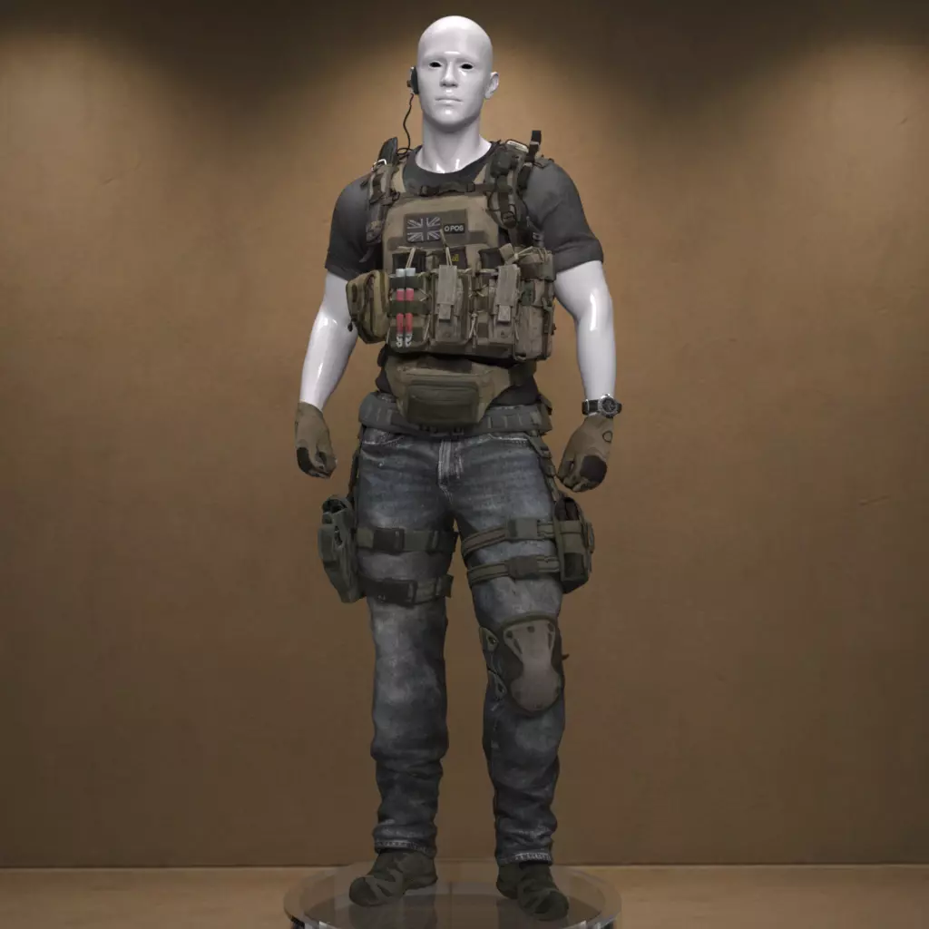 Bravo S Outfit for Genesis 9 3D model
