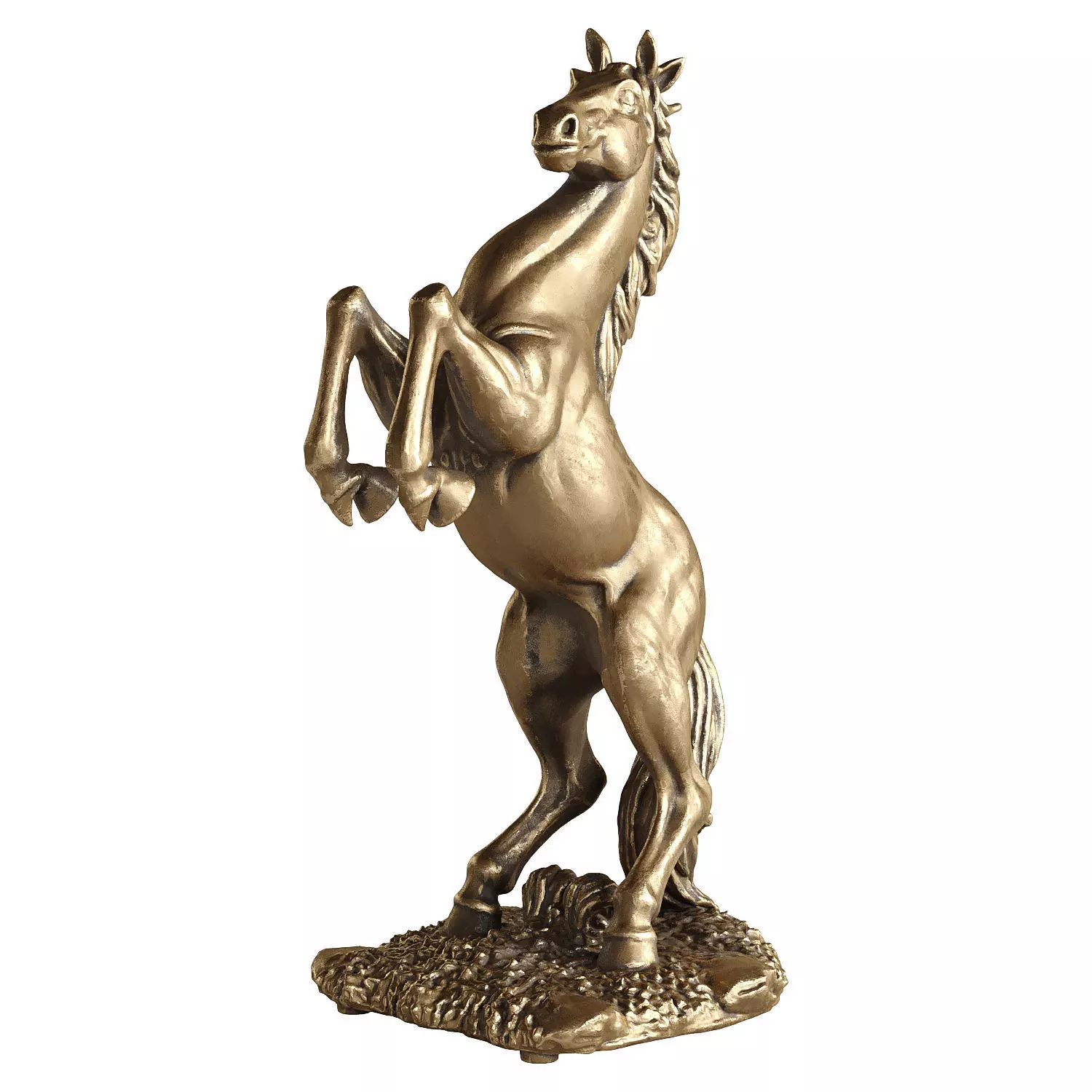 horse statue 4 3D model_0