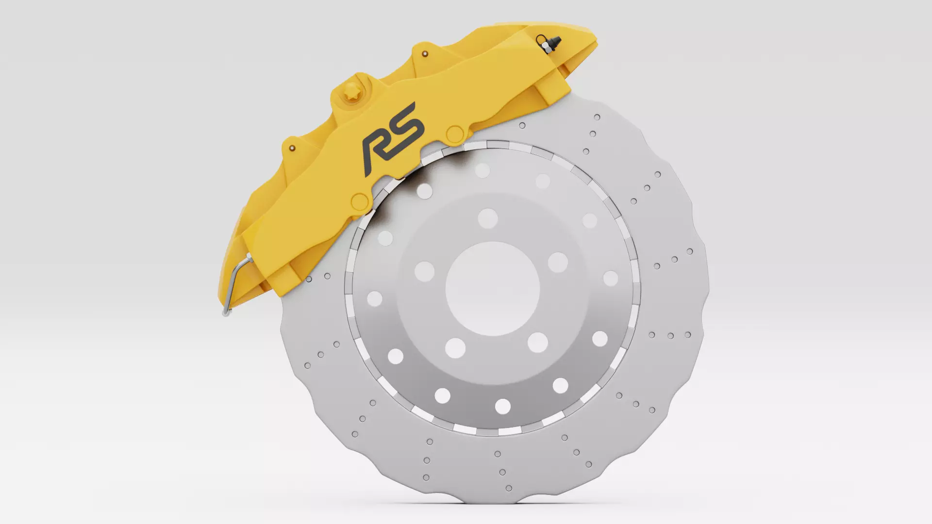 RS Brake Caliper and Brake Disc 3D model_6