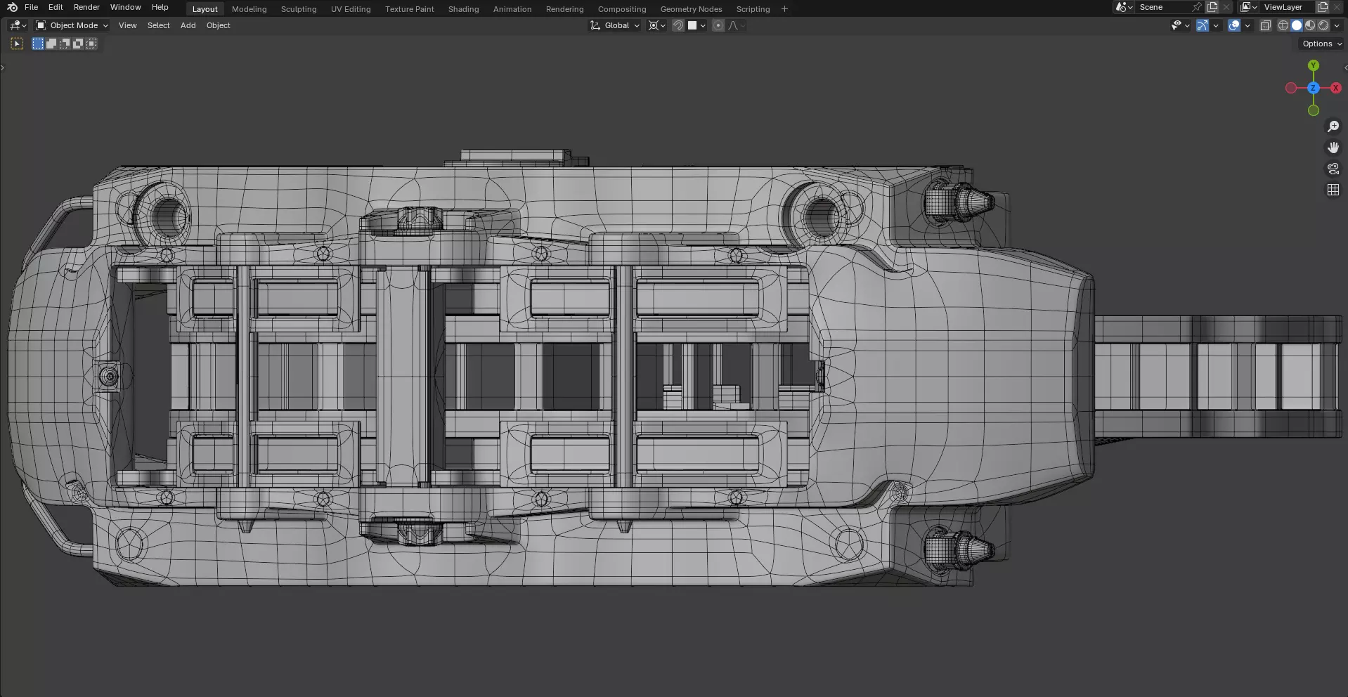 RS Brake Caliper and Brake Disc 3D model_11