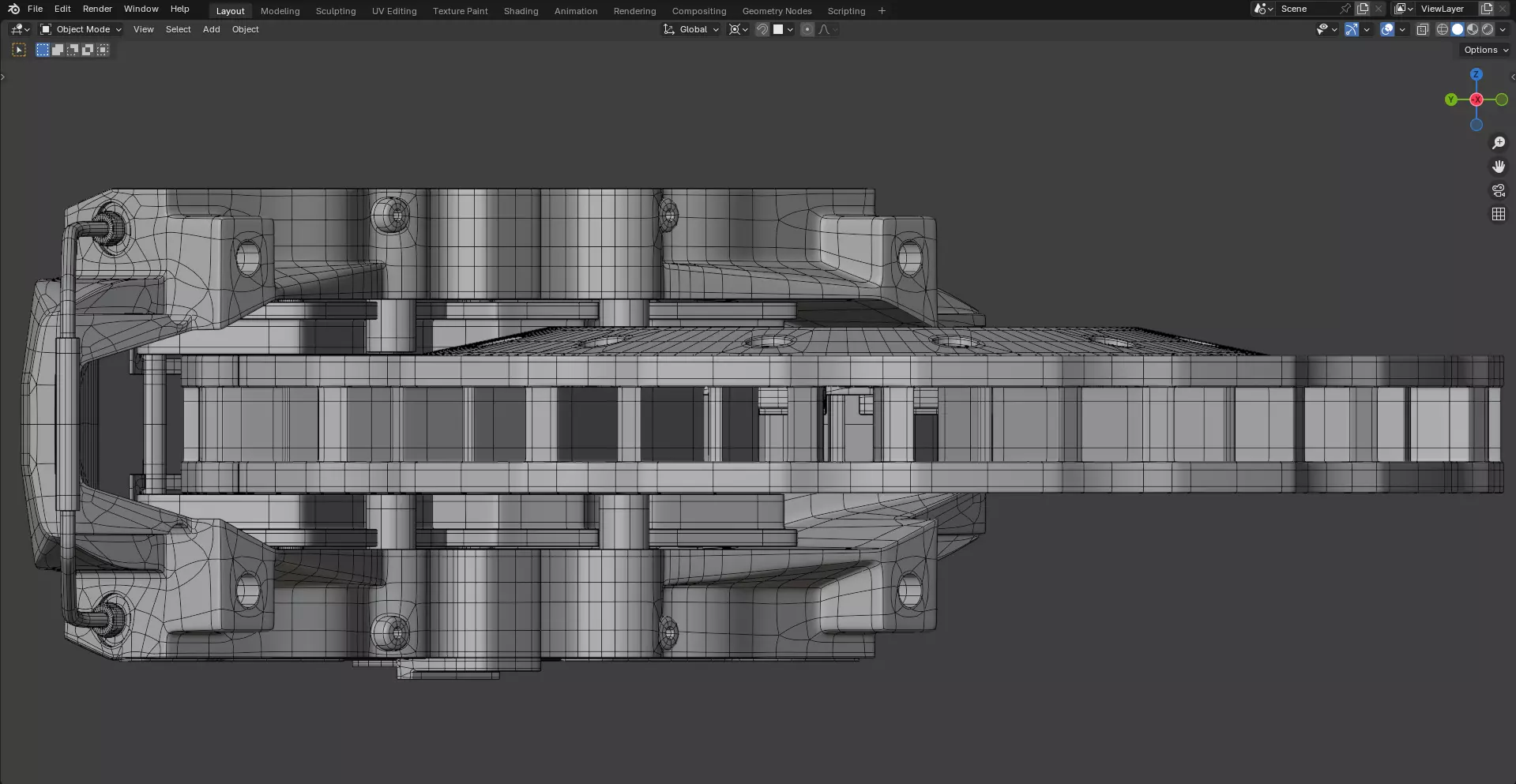 RS Brake Caliper and Brake Disc 3D model_12