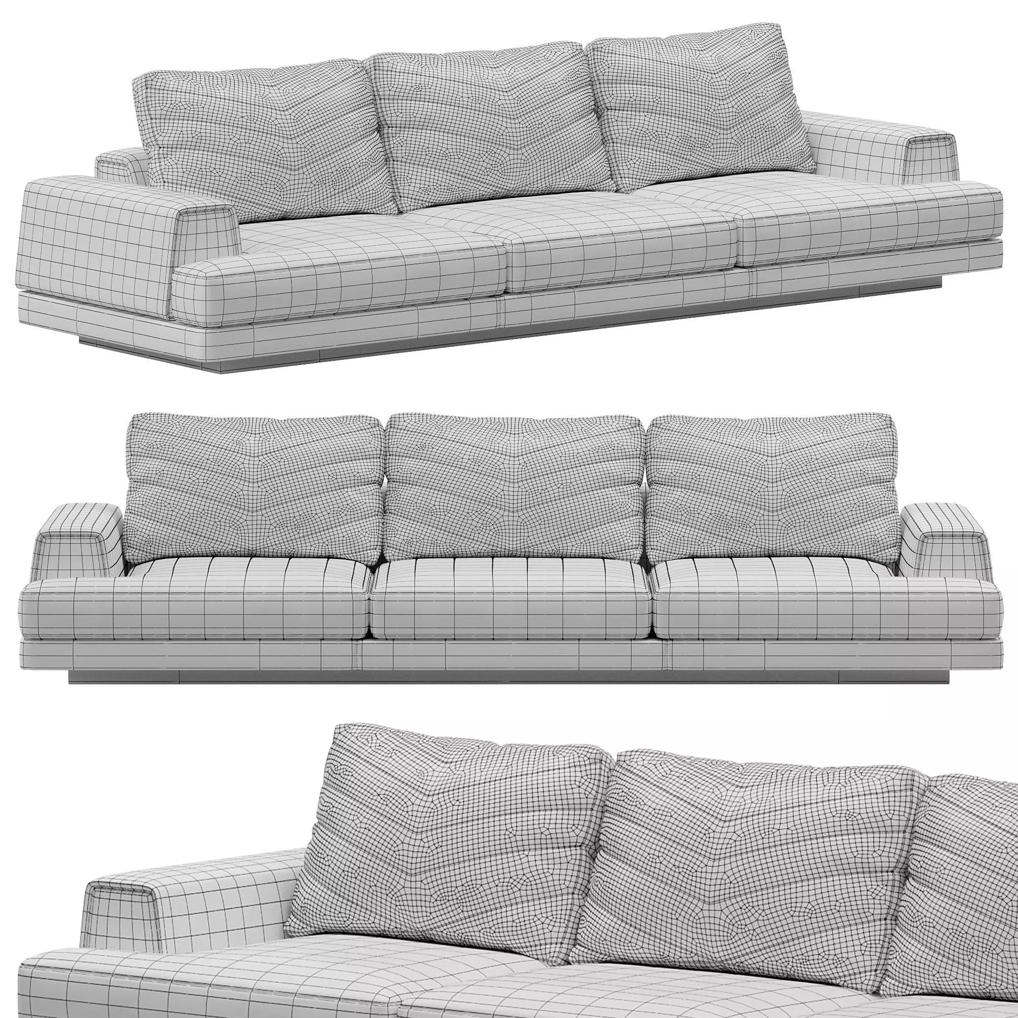 Xavier Sofa by Visionnaire 3D model_3