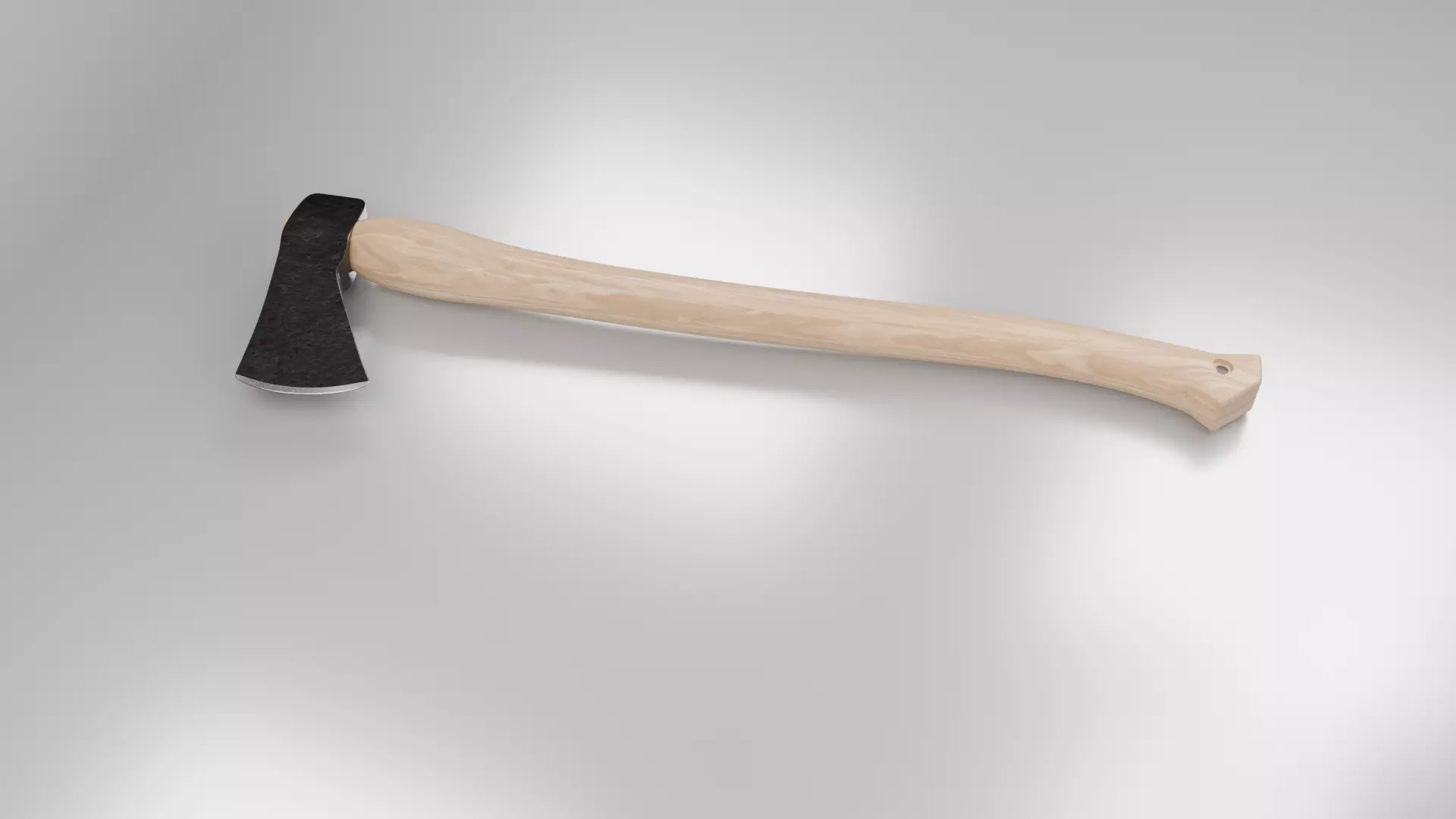 3d Axe 01 Low-poly 3D model_2